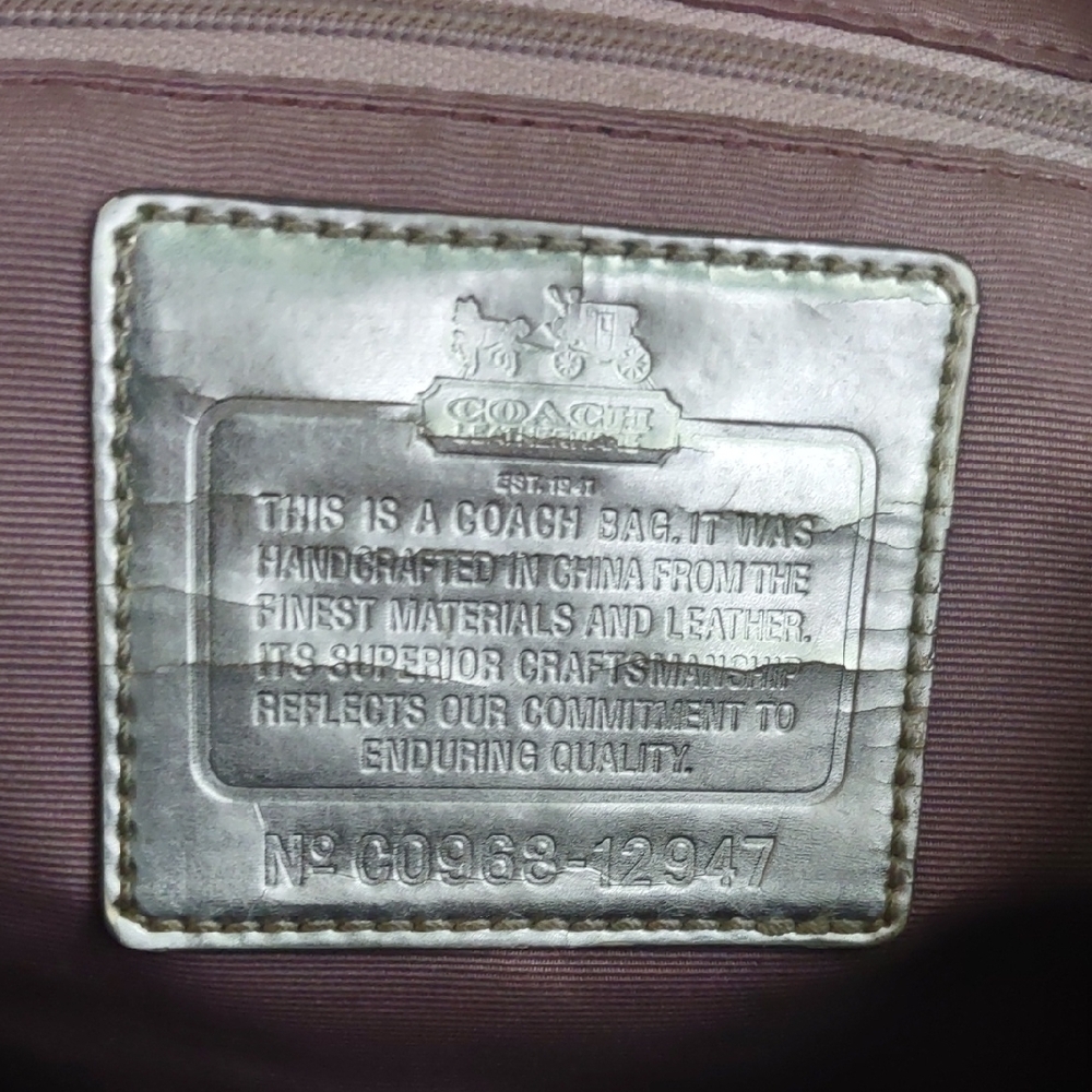 Coach Gray and Black Satchel - Picture 16 of 16